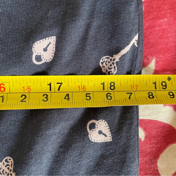 Boden Gray Scoop Neck Long sleeve Dress with Beige Key Print - Picture 11 of 11